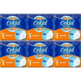 Orkid Ultra Extra Normal 6x8 48 Adet Hijyenik Ped