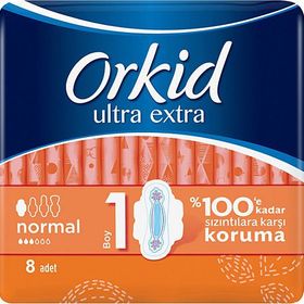 Orkid Ultra Extra Normal 8li 12 Adet Hijyenik Ped