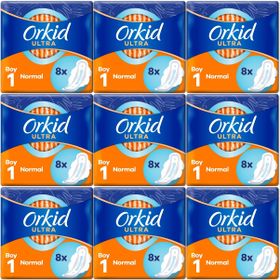 Orkid Ultra Extra Normal 9x8 72 Adet Hijyenik Ped