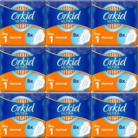 Orkid Ultra Extra Normal 9x8 72 Adet Hijyenik Ped