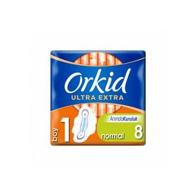 Orkid Ultra Extra Normal Tekli Paket 8 Adet Hijyenik Ped