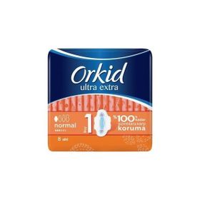 Orkid Ultra Extra Normal Tekli Paket 8 Adet Hijyenik Ped