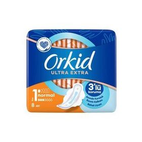 Orkid Ultra Extra Normal Tekli Paket 8 Adet Hijyenik Ped