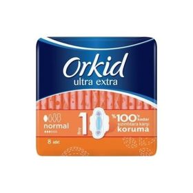 Orkid Ultra Extra Normal Tekli Paket 8x24 Adet Hijyenik Ped