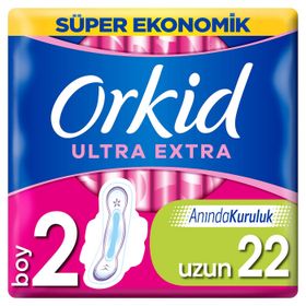 Orkid Ultra Extra Süper Eko Uzun 22'li Hijyenik Ped