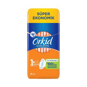 Orkid Ultra Extra Süper Ekonomik Normal 26 Adet Ped
