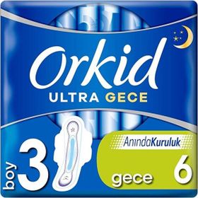 Orkid Ultra Extra Tekli Gece Extra 6 Adet Ped