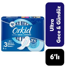Orkid Ultra Extra Tekli Gece Extra 6 Adet Ped