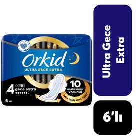 Orkid Ultra Extra Tekli Gece Extra 6 Adet Ped