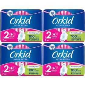 Orkid Ultra Extra Tekli Uzun 4'lü Hijyenik Ped