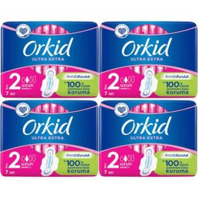 Orkid Ultra Extra Tekli Uzun 4'lü Hijyenik Ped