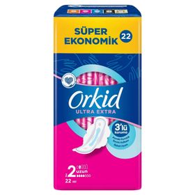 Orkid Ultra Extra Uzun 2x22 Adet Hijyenik Ped