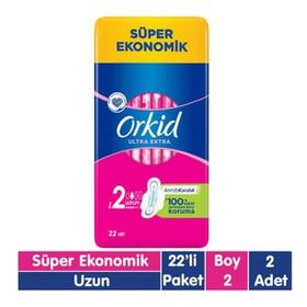Orkid Ultra Extra Uzun 2x22 Adet Hijyenik Ped
