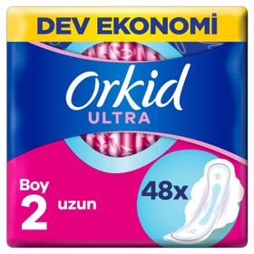 Orkid Ultra Extra Uzun 2x48 Cesaret Paketi Hijyenik Ped