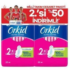 Orkid Ultra Extra Uzun Cesaret 44 Adet Boy 2 Ped