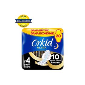 Orkid Ultra Gece Ekstra Boy 4 20 Adet Hijyenik Ped