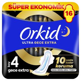 Orkid Ultra Gece Extra (Boy 4) Gece Extra 16 Adet Hijyenik Ped