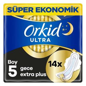 Orkid Ultra Gece Extra Plus 14 Adet Ped
