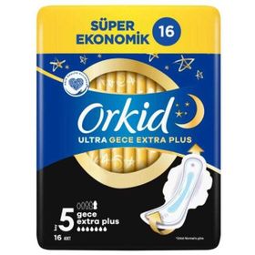 Orkid Ultra Gece Extra Plus 16'lı Hijyenik Ped