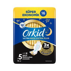 Orkid Ultra Gece Extra Plus 5'li Günlük Ped