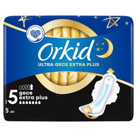 Orkid Ultra Gece Extra Plus Boy 5 5'li Hijyenik Ped