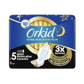 Orkid Ultra Gece Extra Plus No: 5 5'li Hijyenik Ped