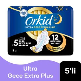 Orkid Ultra Gece Extra Plus No: 5 5'li Hijyenik Ped