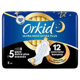 Orkid Ultra Gece Extra Plus No: 5 5'li Hijyenik Ped