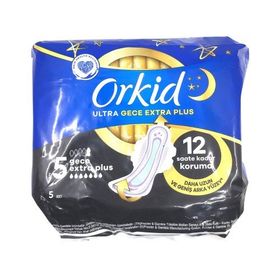 Orkid Ultra Gece Extra Plus No: 5 5'li Hijyenik Ped