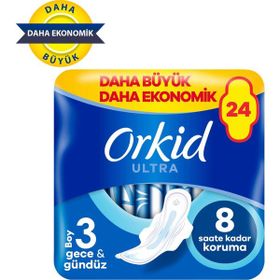 Orkid Ultra Gece Gündüz Boy 3 24 Adet Hijyenik Ped