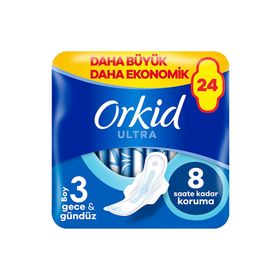 Orkid Ultra Gece Gündüz Boy 3 24 Adet Hijyenik Ped