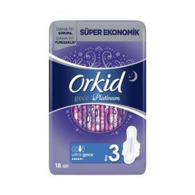 Orkid Ultra Gece No:3 18'li Hijyenik Ped