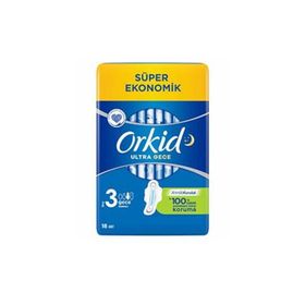 Orkid Ultra Gece No:3 18'li Hijyenik Ped