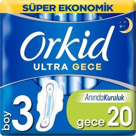 Orkid Ultra Gece No:3 18'li Hijyenik Ped