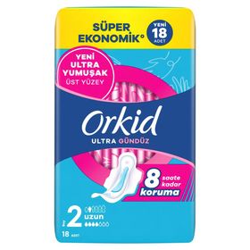 Orkid Ultra Gündüz (Boy 2) Uzun 18 Adet Hijyenik Ped
