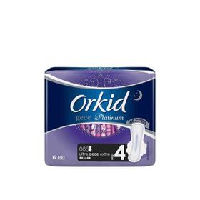 Orkid Ultra Platinum Gece Extra Tekli 6'li Ped
