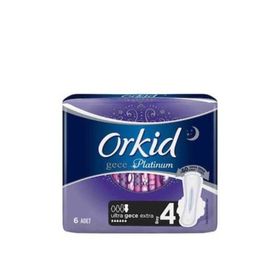 Orkid Ultra Platinum Gece Extra Tekli 6'li Ped