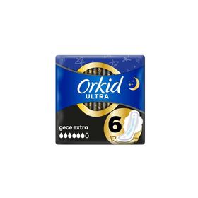 Orkid Ultra Tekli Paket 6 Adet Extra Gece Hijyenik Ped