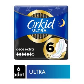 Orkid Ultra Tekli Paket 6 Adet Extra Gece Hijyenik Ped