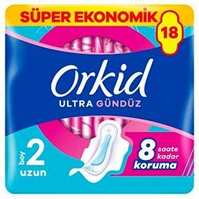 Orkid Ultra Uzun 18'li Ekstra Dörtlü Hijyenik Ped