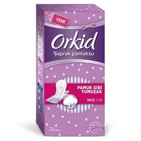 Orkid Yaprak Pamuksu İnce 28'li Hijyenik Ped