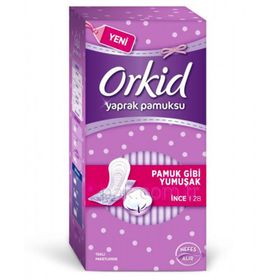 Orkid Yaprak Pamuksu İnce 28'li Hijyenik Ped