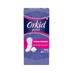 Orkid Yaprak Pamuksu Normal Tekli Paket 18 Adet Günlük Ped