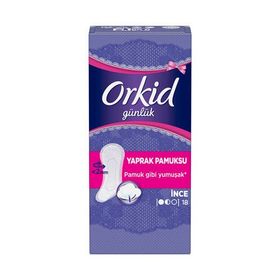 Orkid Yaprak Pamuksu Normal Tekli Paket 18 Adet Günlük Ped