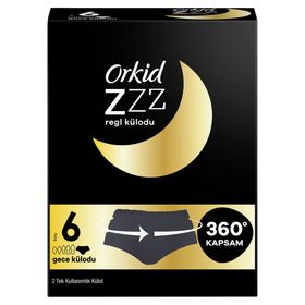 Orkid ZZZ Gecelik Tek Kullanım 2 Adet Regl Külodu