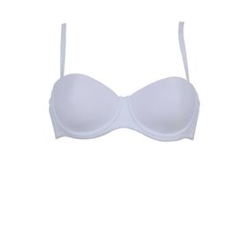 Orkide 2550 Beyaz Straplez Dolgusuz C-D Cup Kadın Sütyen