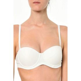Orkide 2850 Beyaz Dolgulu Straplez Basic Kadın Sütyen