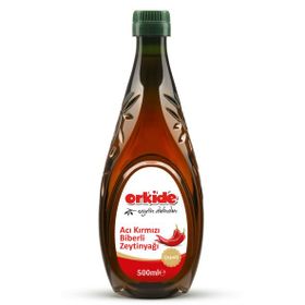Orkide 500 ml Acı Kırmızı Biberli Sızma Zeytinyağı