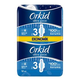 Orkide Ultra Extra Gece 12'li Kadın Pedi
