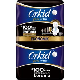 Orkide Ultra Extra Gece 12'li Kadın Pedi